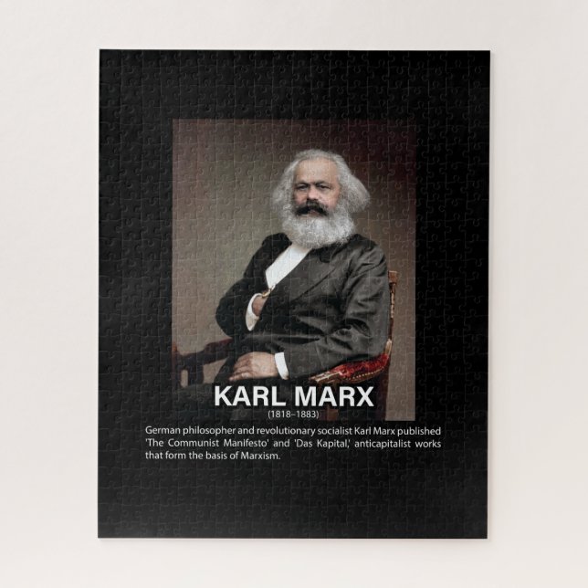 Quebra-cabeça Biografia de Karl Marx (Vertical)