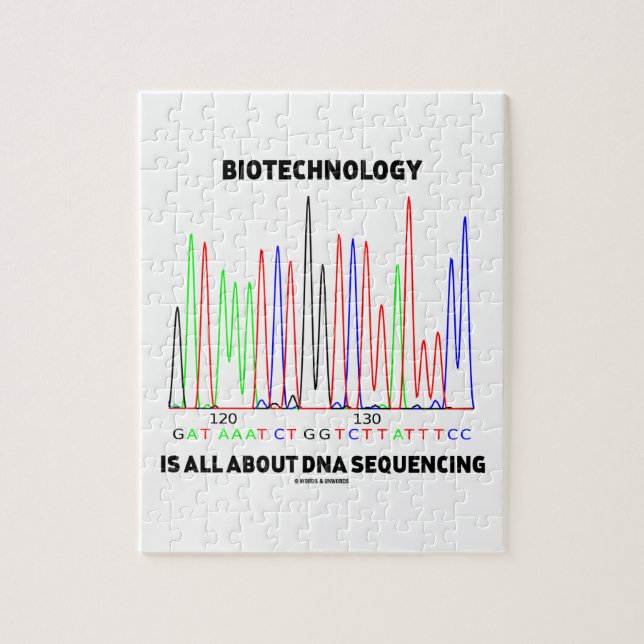 Quebra-cabeça Biotecnologia É Tudo Sobre Sequência De DNA (Vertical)
