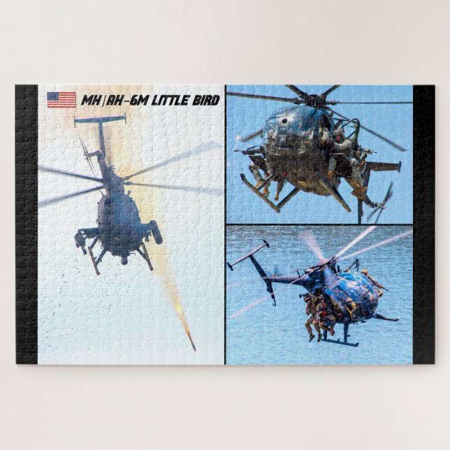 Quebra-cabeça BIRD/AH-6M (20x30 POLEGADAS) (Horizontal)