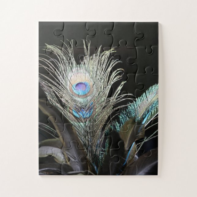 Quebra-cabeça Birds Peacock Feathers (Vertical)