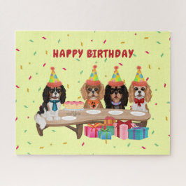 Quebra-cabeça Birthday Cavalier King Charles Spaniel