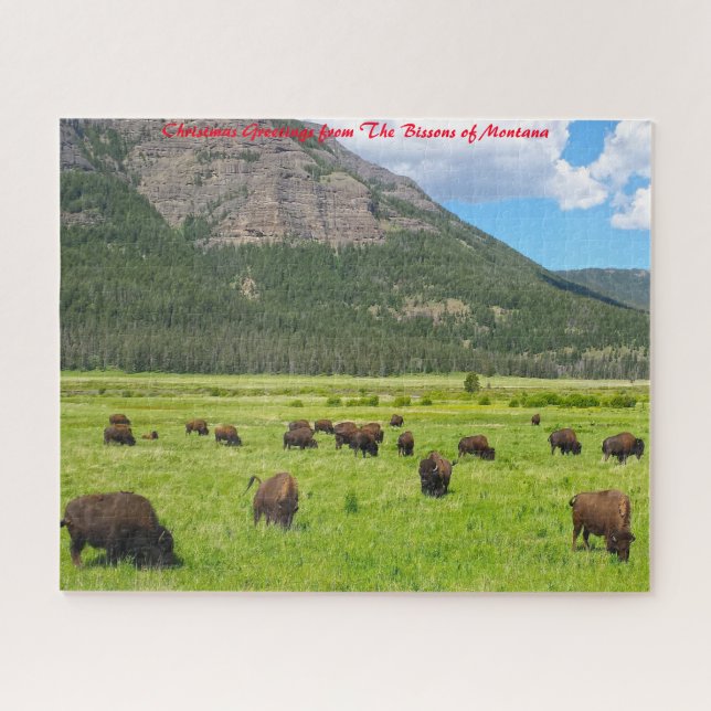 Quebra-cabeça Bisson Montana.Cumprimentos de Natal (Horizontal)