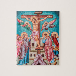 Quebra-cabeça bizantino da crucificação