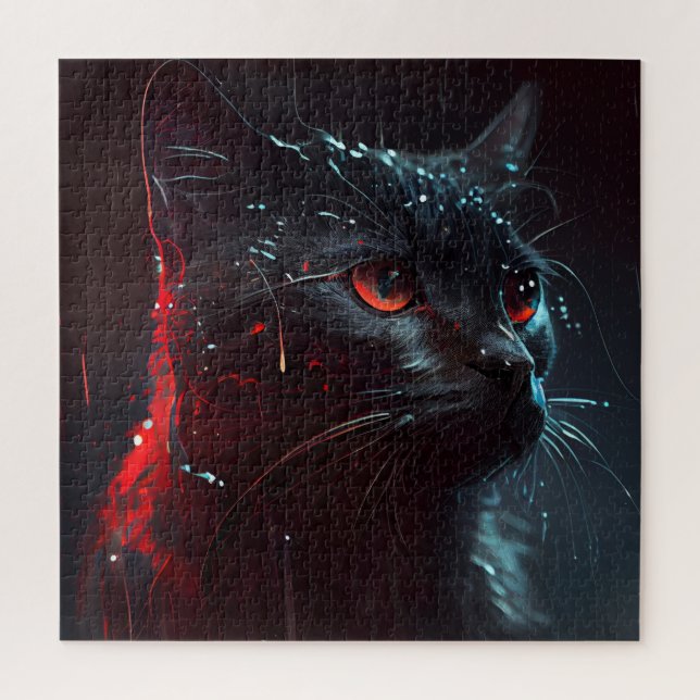 Quebra-cabeça Black Cat (Vertical)