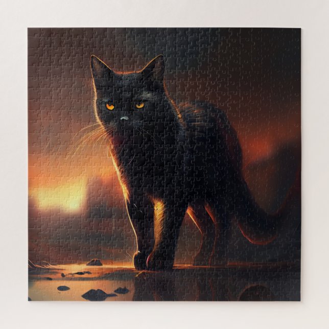 Quebra-cabeça Black Cat (Vertical)