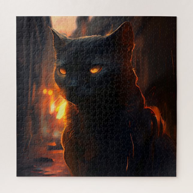 Quebra-cabeça Black Cat (Vertical)