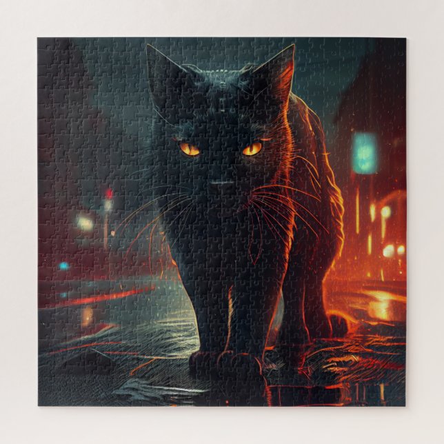 Quebra-cabeça Black Cat (Vertical)