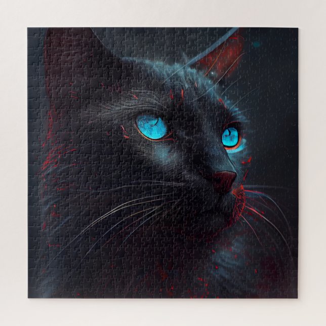 Quebra-cabeça Black Cat (Vertical)