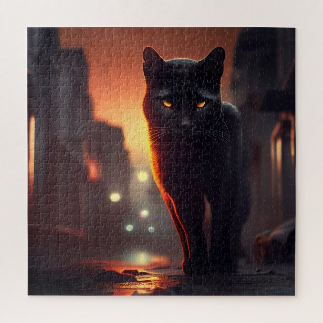 Quebra-cabeça Black Cat (Vertical)