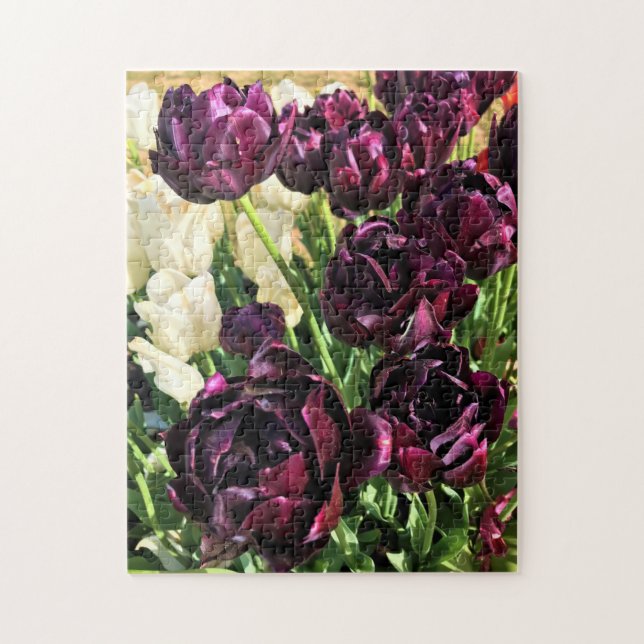 Quebra-cabeça Black Hero Tulips, Oregon (Vertical)