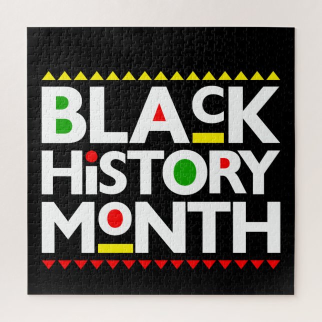 Quebra-cabeça Black History Month Melanin Men Women Girls & Boys (Vertical)