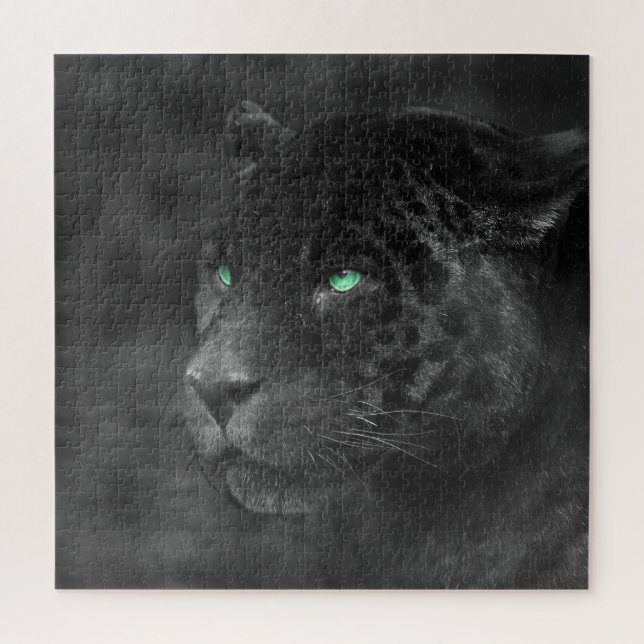 Quebra-cabeça Black Jaguars Emerald Gaze (Vertical)