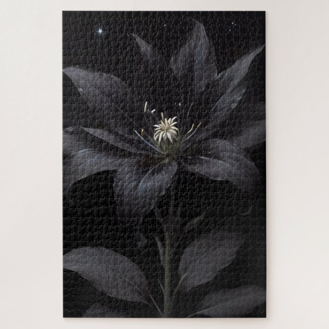 Quebra-cabeça Black Midnight Lily (Vertical)