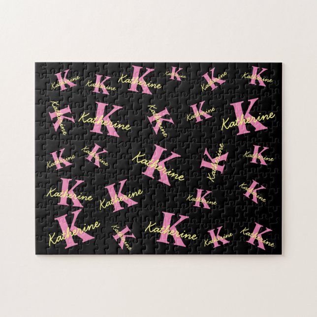 Quebra-cabeça Black Modern Personalizado (Horizontal)