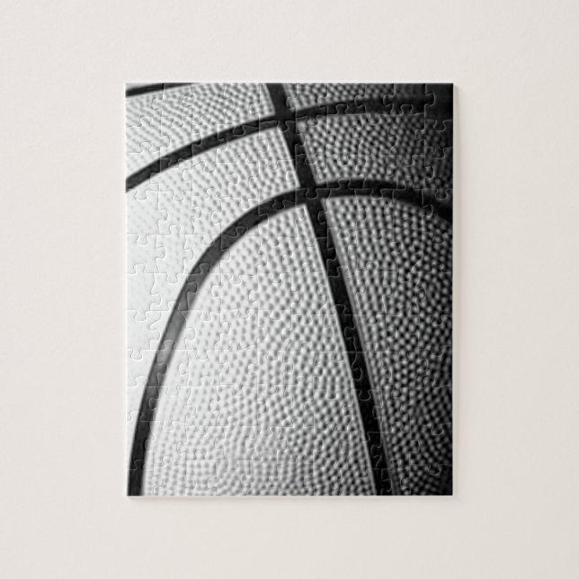 Quebra-cabeça Black & White Basketball (Vertical)