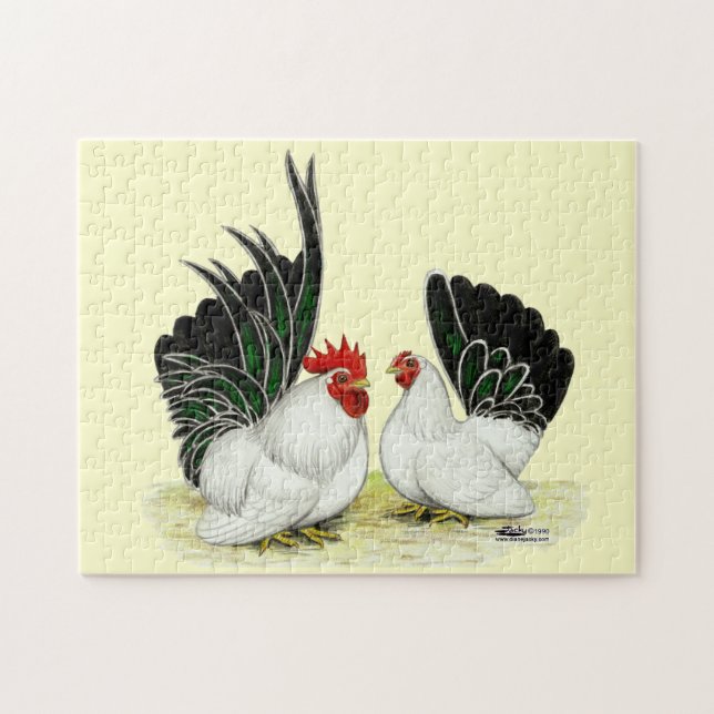 Quebra-cabeça Blacktail Bantams Japonês (Horizontal)