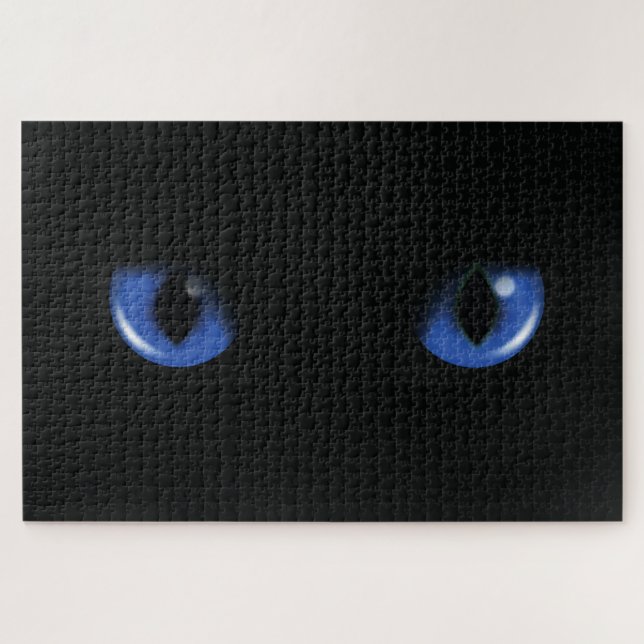 Quebra-cabeça blaue Katzenaugen (Horizontal)