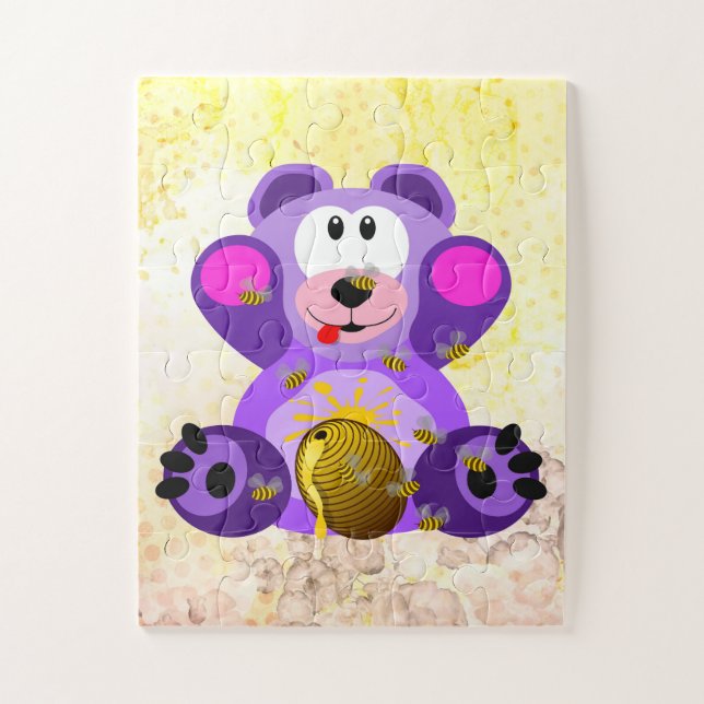 Quebra-cabeça Blauer Honig Bär (Vertical)