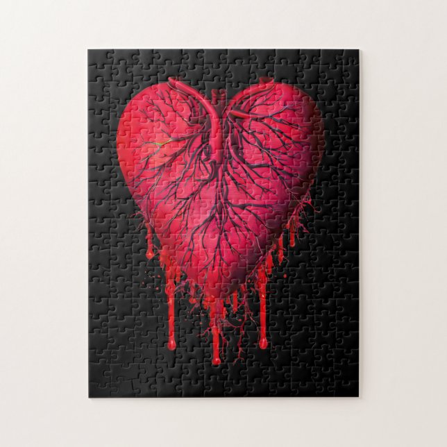 Quebra-cabeça Bleeding Heart Love Heart break surreal Art   (Vertical)