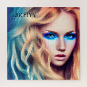 Quebra-cabeça Blonde Haired Blue Eyed Bombshell