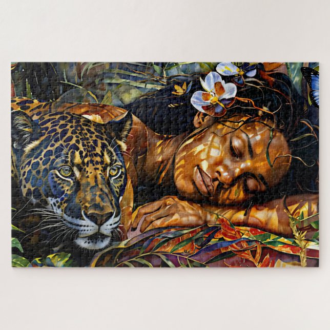 Quebra-cabeça Bloom De Jaguar - Mulheres Na Amazônia (Horizontal)