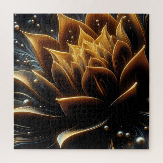 Quebra-cabeça Bloom de ouro nas Profundidades do Crepúsculo