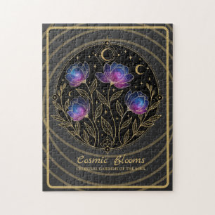 Quebra-cabeça Blooms Cósmicos – flores de Mandala Floral Celesti
