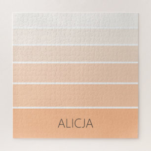 Quebra-cabeça Bloqueio de cores Peach Fuzz Nome Elegante