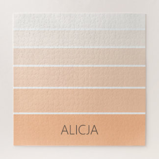 Quebra-cabeça Bloqueio de cores Peach Fuzz | Nome Elegante