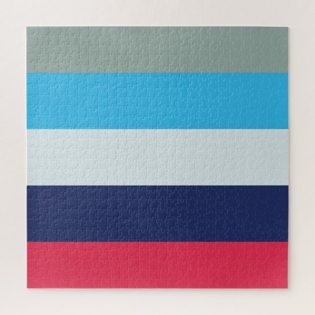 Quebra-cabeça Blue And Burgundy Stripes (Vertical)