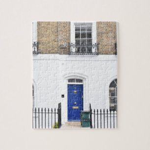 Quebra-cabeça Blue Door Islington London Arquitetura do Reino Un