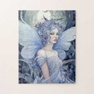 Quebra-cabeça Blue Fairy Fantasy Art