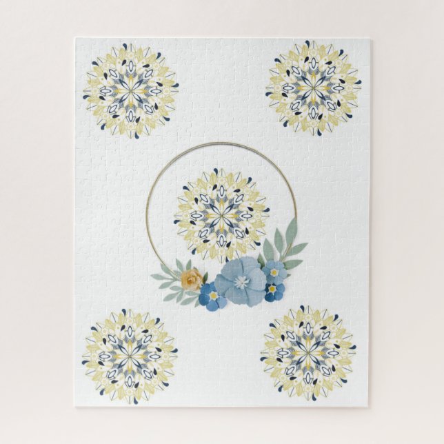 Quebra-cabeça Blue Mandala (Vertical)