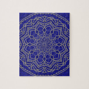 Quebra-cabeça Blue Mandala