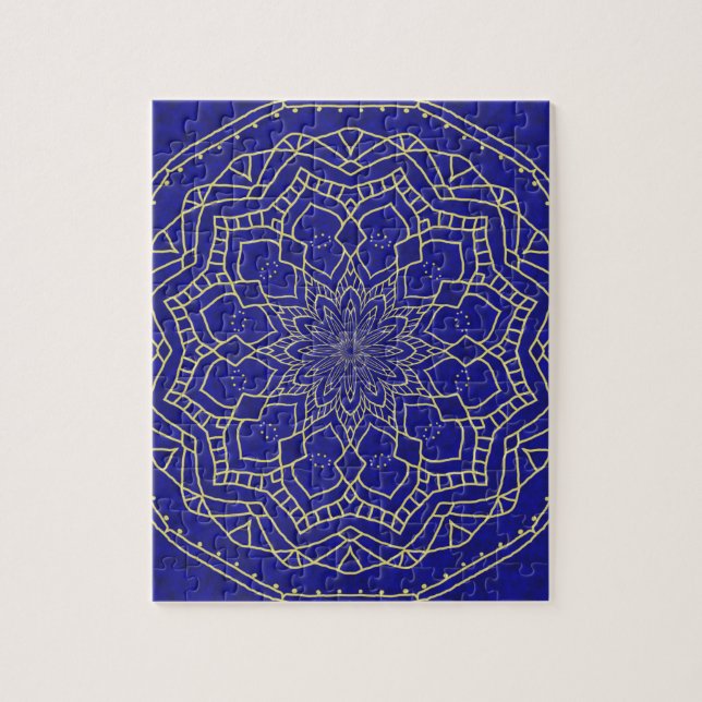 Quebra-cabeça Blue Mandala (Vertical)
