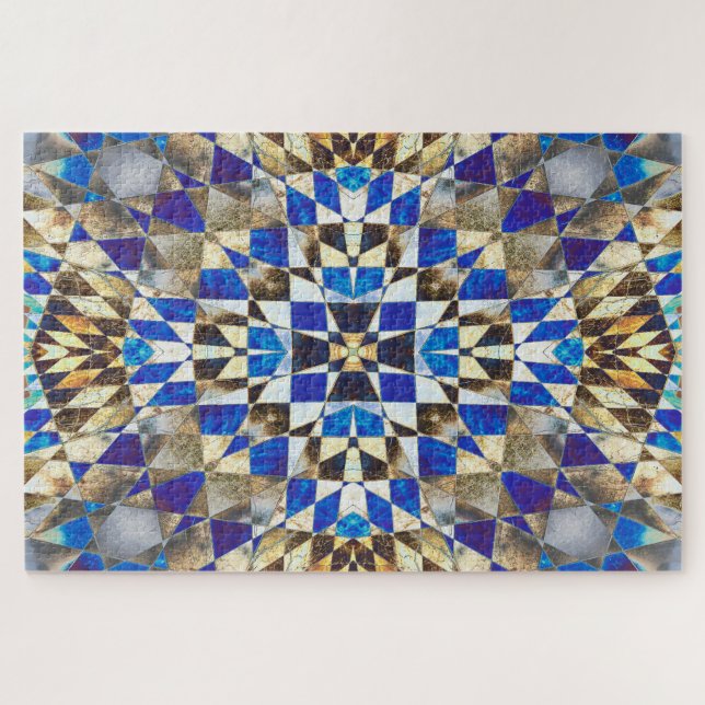 Quebra-cabeça Blue Parquet (Horizontal)