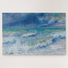 Quebra-cabeça Blue Seascape by Renoir Impressionist Painting