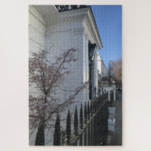 Quebra-cabeça Blue Sky e Cherry Blossoms, Chelsea, Londres, Rein