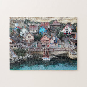 Quebra-cabeça Blue Water Village Malta.
