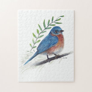 Quebra-cabeça Bluebird Bird Art