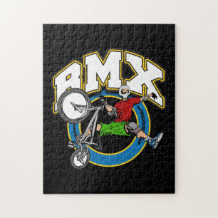 Quebra-cabeça BMX um entregue o truque