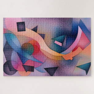 Quebra-cabeça "Boat On Water" Arte Abstrato Contemporânea
