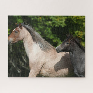 Quebra-cabeça Bob Langrish Galês Pony Mare e Foal Headshot