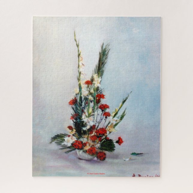 Quebra-cabeça Bodegón de Flores (Vertical)