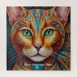 Quebra-cabeça Boho Feline Mandala