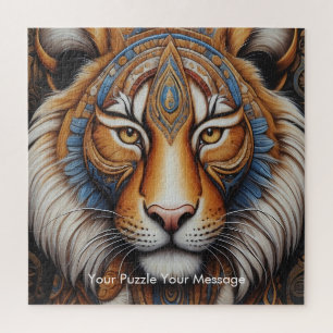 Quebra-cabeça Boho Tiger Mandala