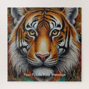 Quebra-cabeça Boho Tiger Mandala