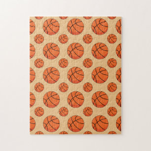 Quebra-cabeça Bola de Basquete de Cartoon