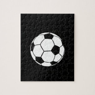 Quebra-cabeça Bola de Futebol Clássica Vintage Ilustração Esport