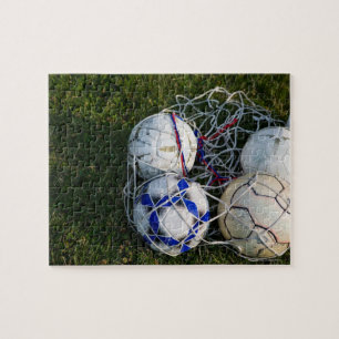 Quebra-cabeça Bolas de futebol na rede